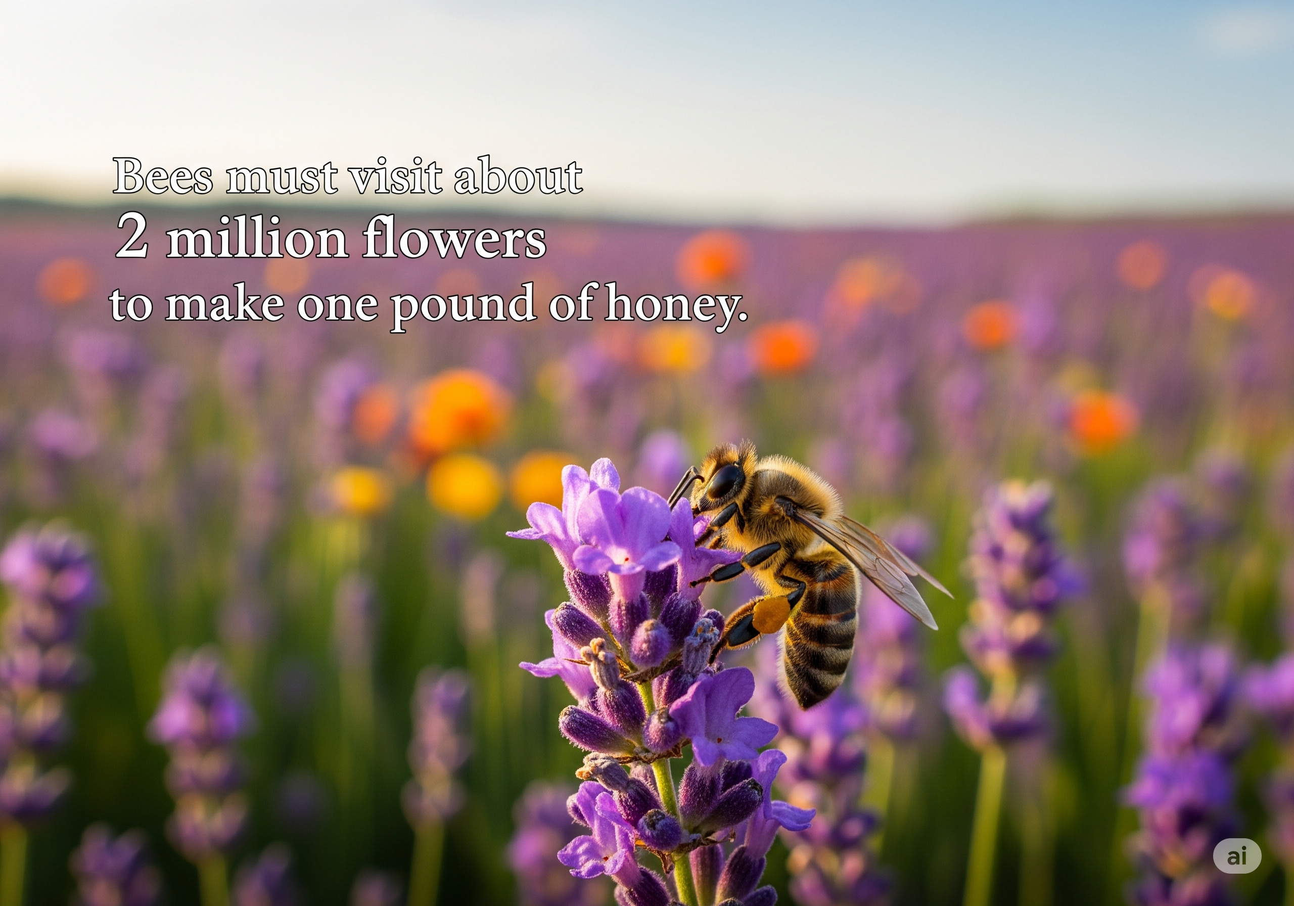 A bee visiting a flower