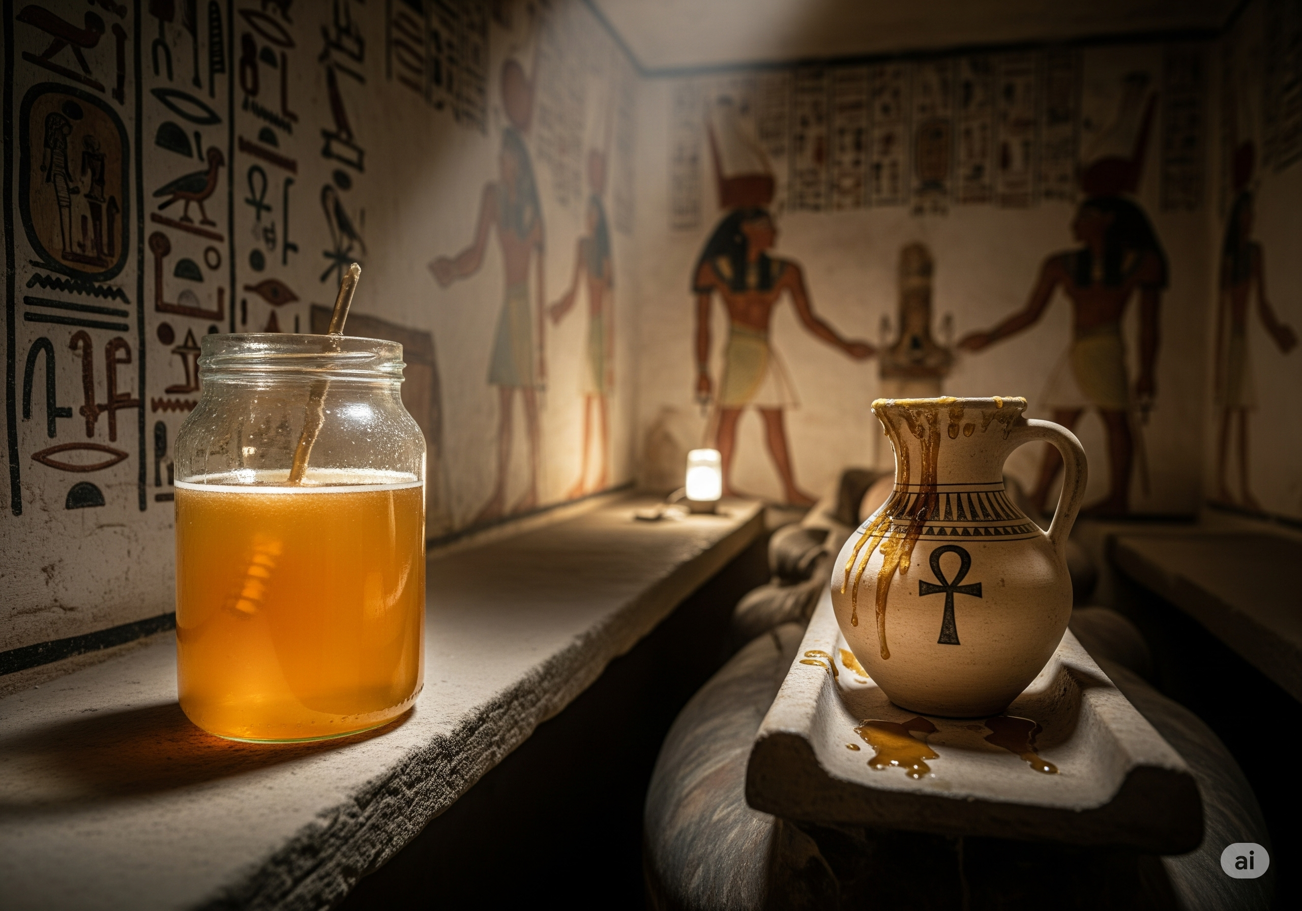 An ancient Egyptian pot