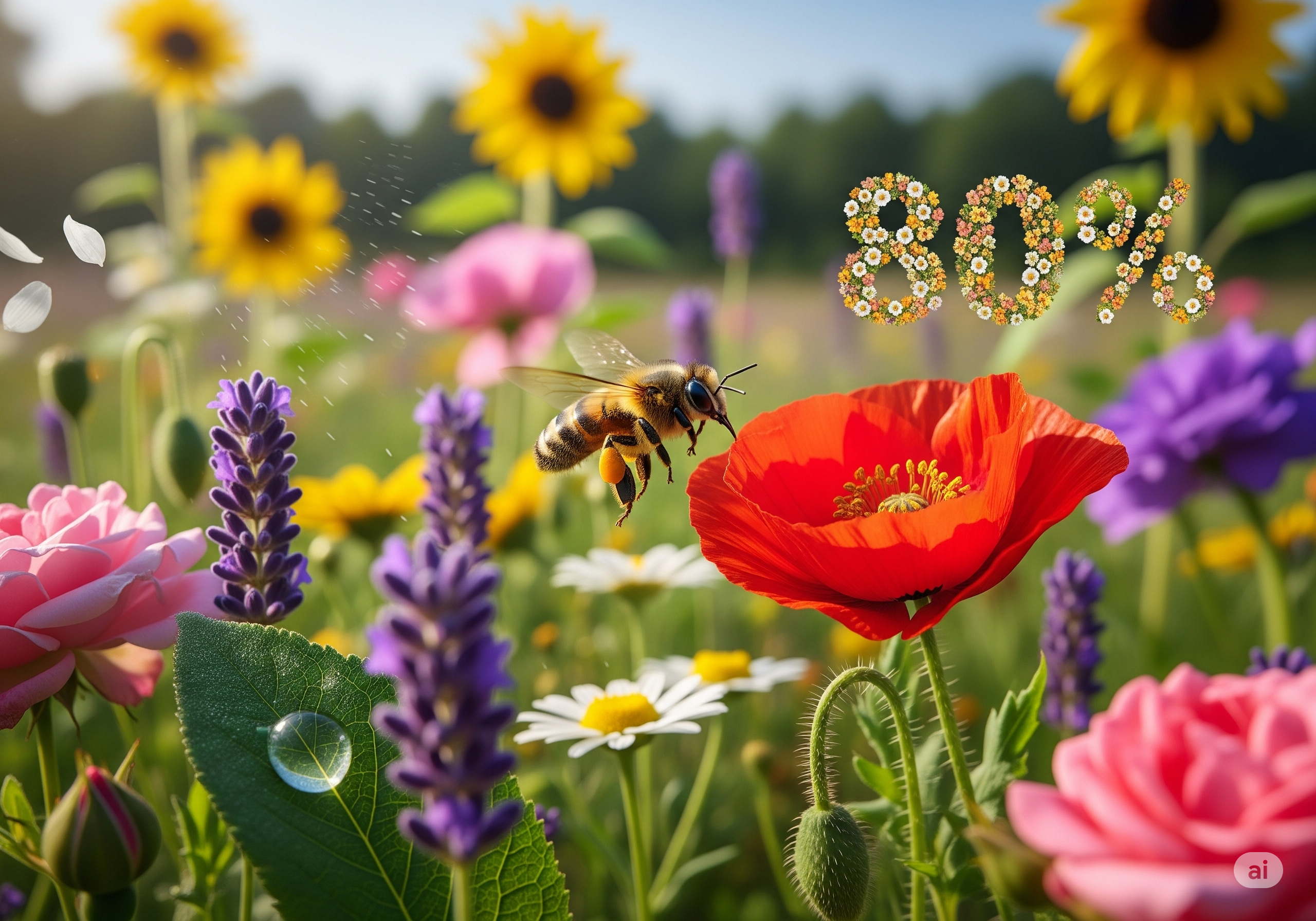A field of flowers
